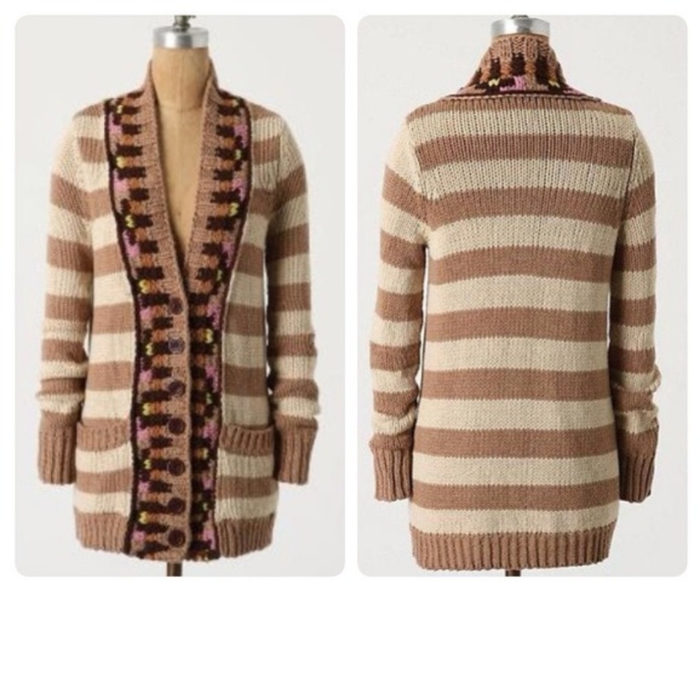 Anthropologie Sparrow Hopi Basket Cardigan
